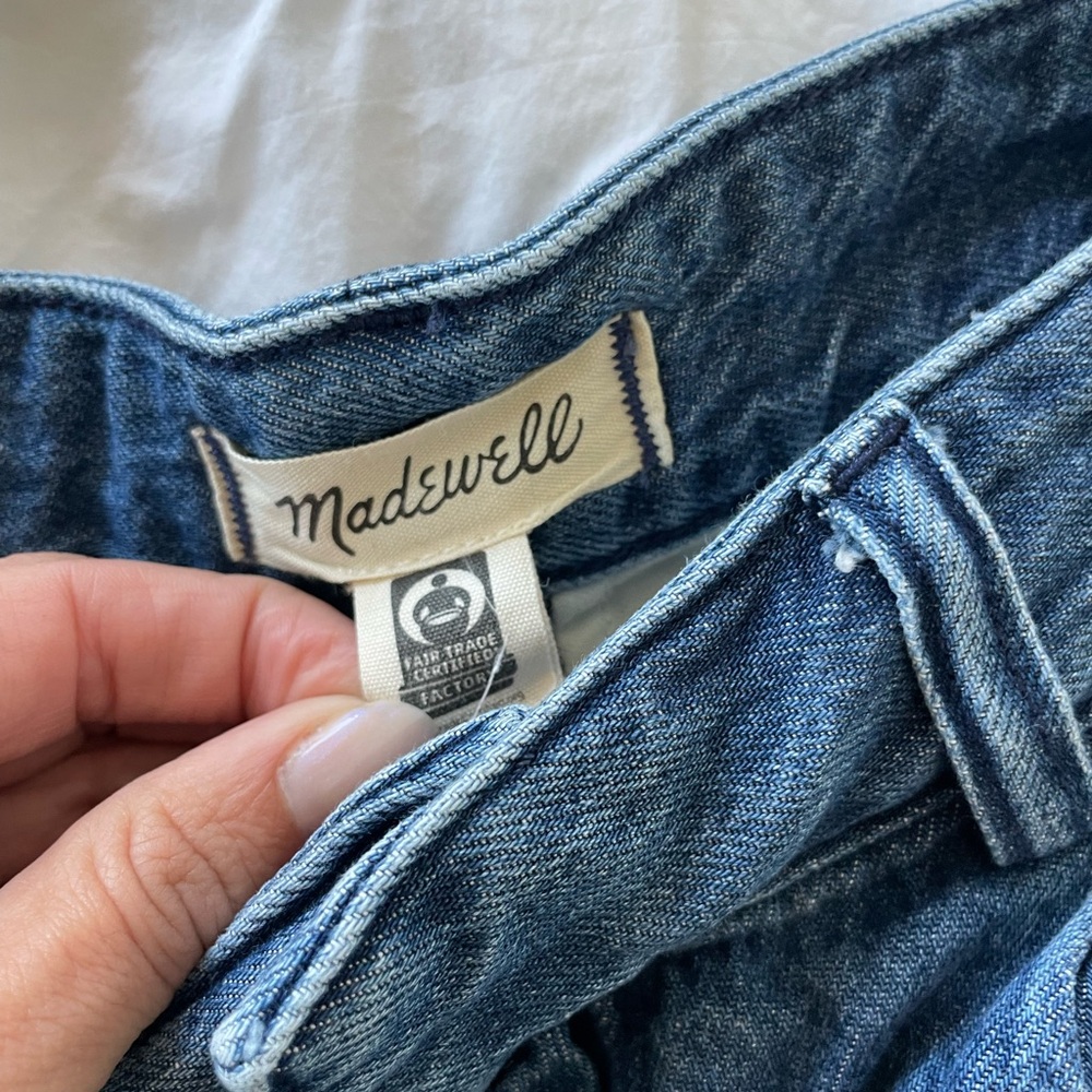 Madewell The Harlow Super wide Jean Shorts Size 26 - Picture 6 of 7